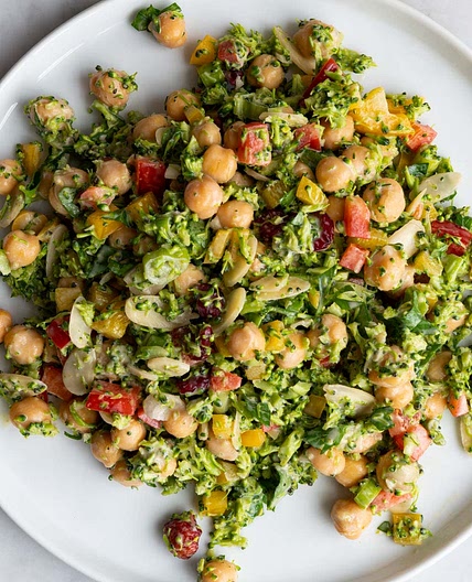 Easy Broccoli Salad With Oil-Free Tahini Dressing