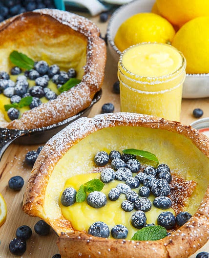 Creamy lemon custard 