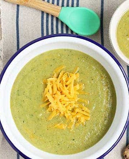 Healthy Broccoli Cheddar Soup