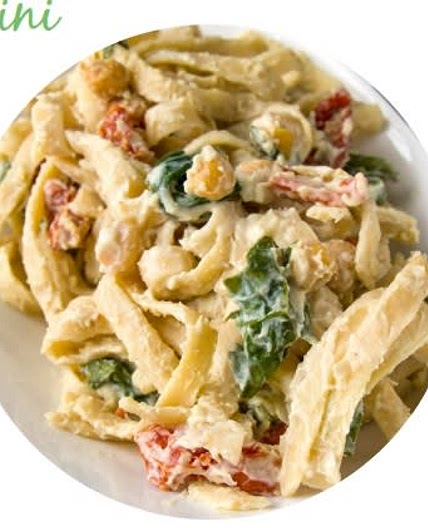 cauliflower alfredo fettuccini