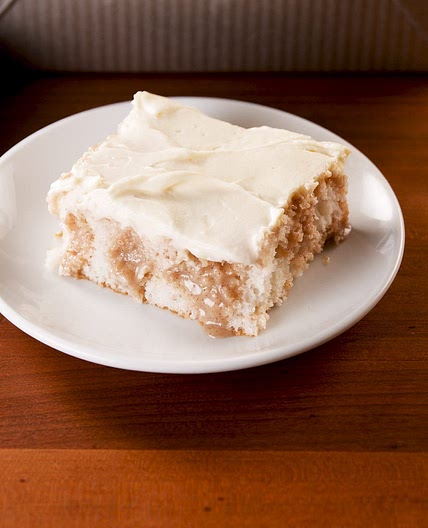 Cinnamon Roll Poke Cake