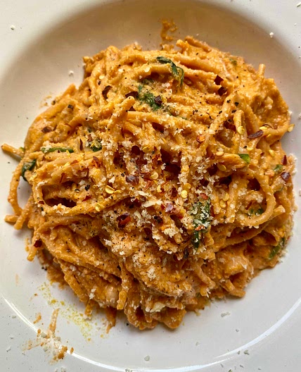 Creamy Lentil Spaghetti