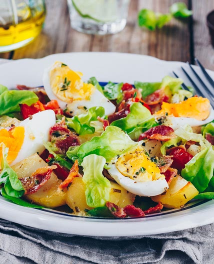 Sweet Potato, Bacon and Egg Salad
