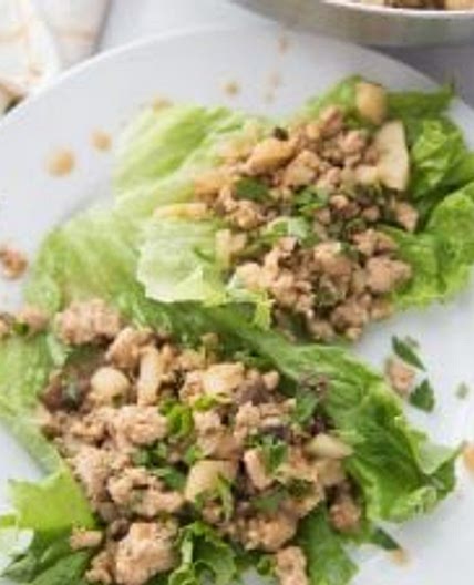 Healthy Chicken Lettuce Wraps | PF Changs Copy Cat Lettuce Wraps | 21 Day Fix | 2B Mindset