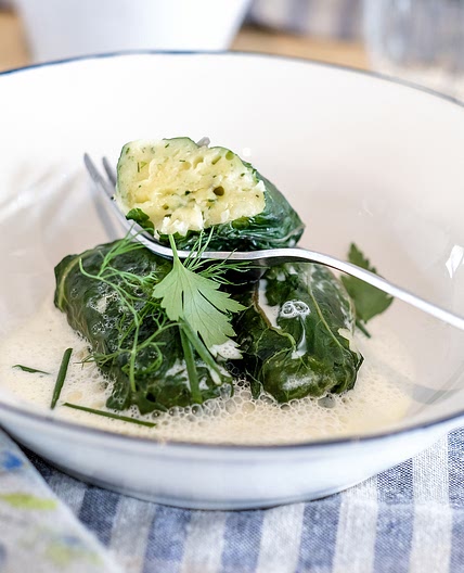 Käse-Capuns mit Kräutern