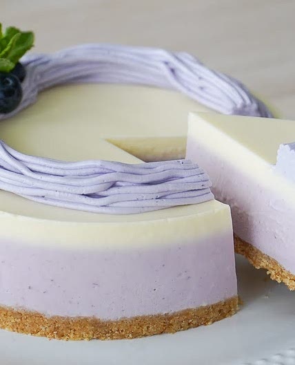 No Bake Blueberry Cheesecake