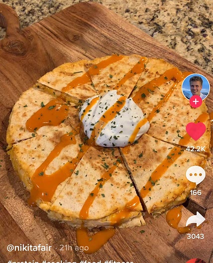 Buffalo Chicken Quesadilla