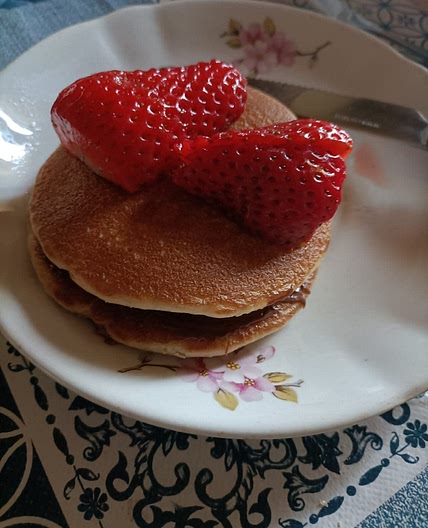 Pancakes Nutella e fragole
