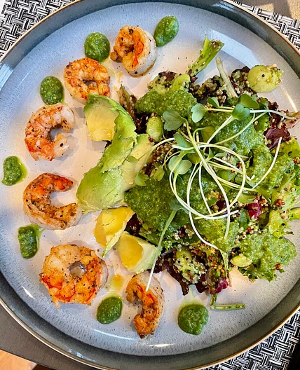 Chimichurri shrimp dinner 🍤