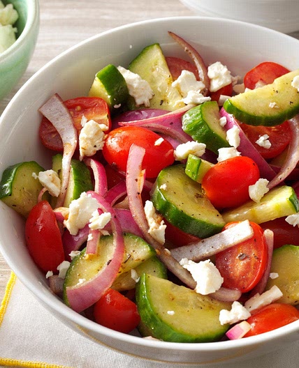Apple, cucumber, and feta cheese salad (Real food gangstas)