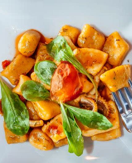Gnocchi with a Tomato and Basil Sauce