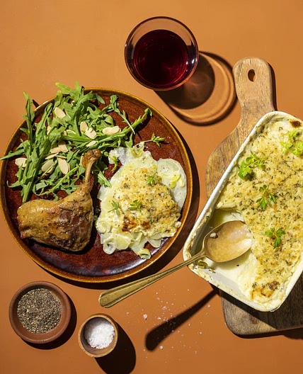 Duck Confit & Glorious Gratin