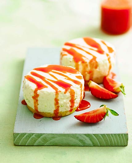 Strawberry & Coconut Cheesecake