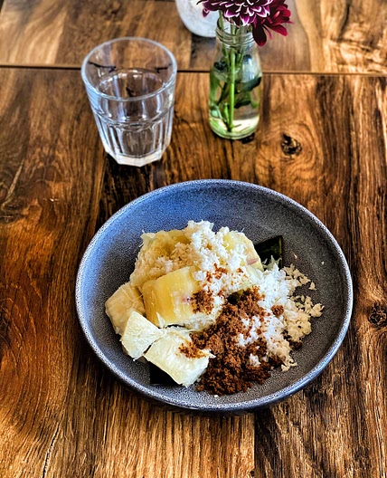 Chef Norman's Cassava with Coconut and Sugar
