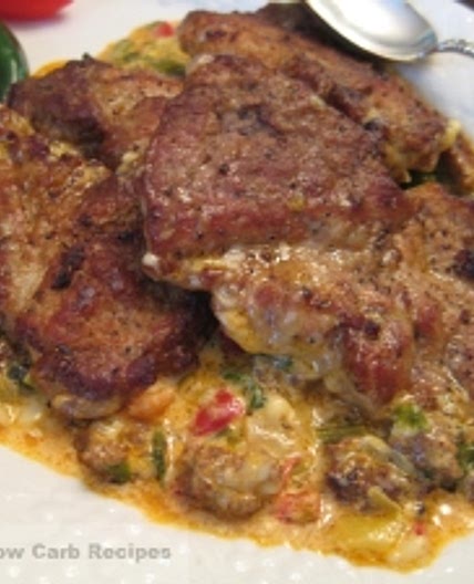 Pork in Queso Flameado Sauce