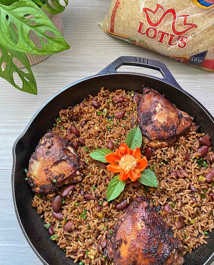 Lotus One Pot Jerk Chicken and Rice