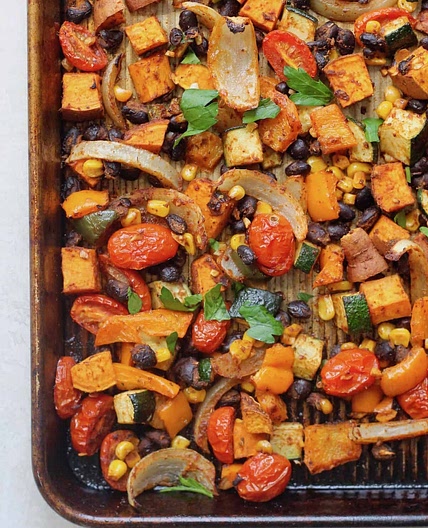 Southwestern Sheet Pan Vegan Dinner Recipe