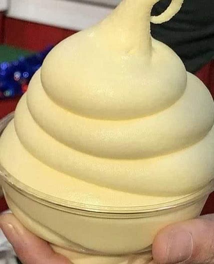 Homemade pineapple Soft Serve Ice Cream