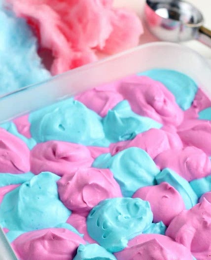 No Churn Cotton Candy Ice Cream