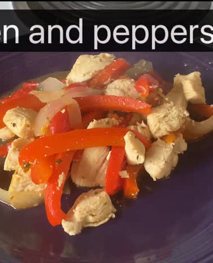 Chicken and peppers 