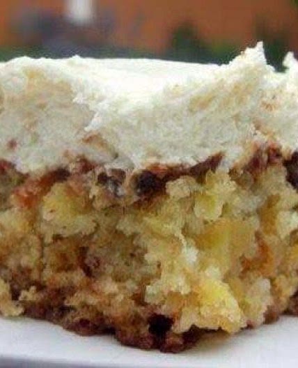Pineapple Pecan Cake with Cream Cheese Frosting