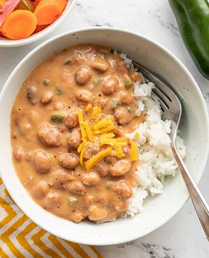 Cheesy Pinto Beans