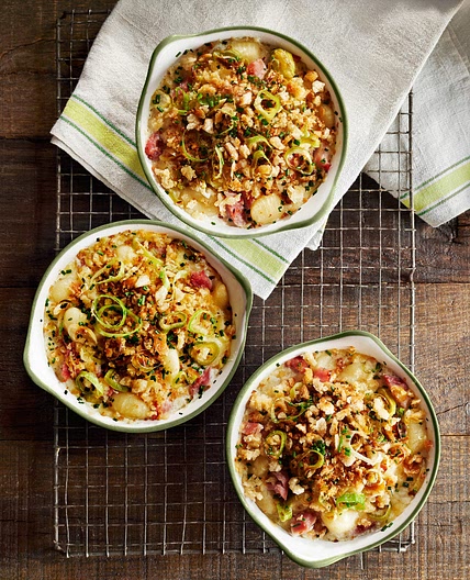 Ham-and-Leek Baked Gnocchi