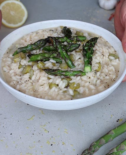 Lemon Asparagus Risotto