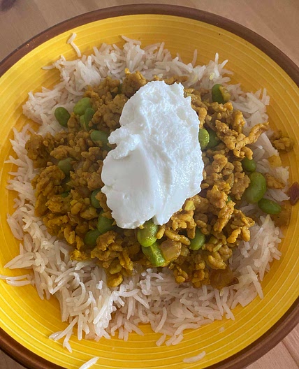 Ground Chicken Keema and Peas