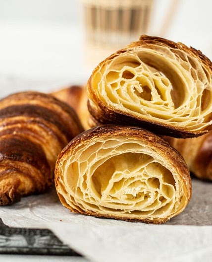 Step by Step Sourdough Croissants