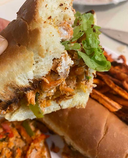 Salmon Cheesesteak 