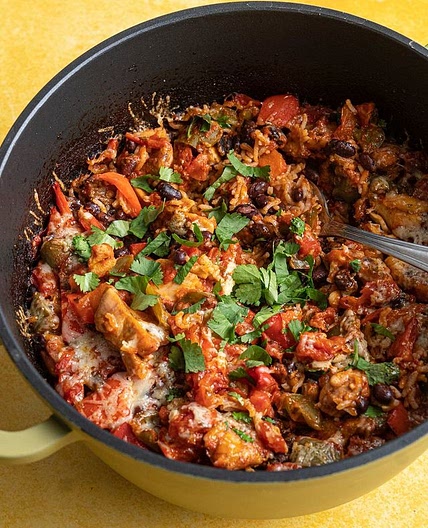 One Pot Mexican Style Baked Rice 😍