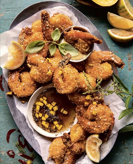 coconut shrimp with double the sauce
