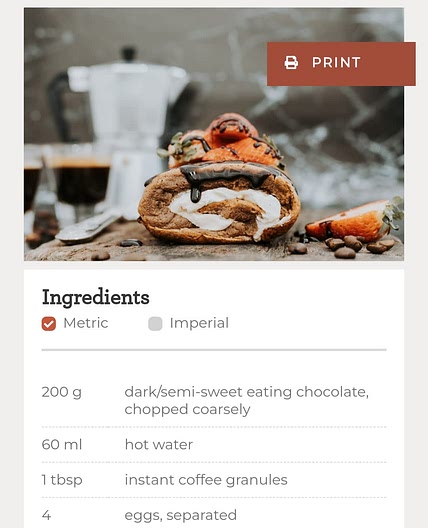 Mocha Roulade