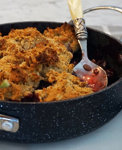 Honey Cherry Cobbler