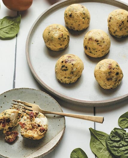 Sun-Dried Tomato, Spinach, and Feta Instant Pot Egg Bites