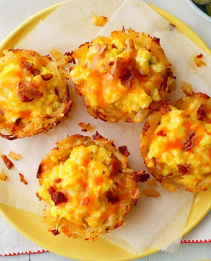 Scrambled Egg Hash Brown Cups