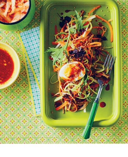 Chilled noodle with egg
