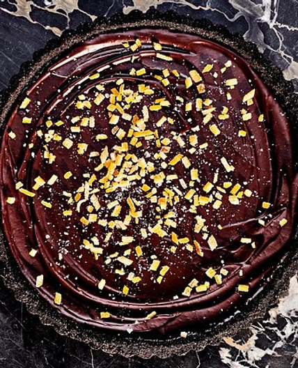 Candied-Orange Chocolate-Caramel Tart