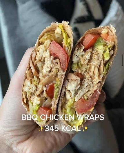 HIGH PROTEIN BBQ CHICKEN WRAP