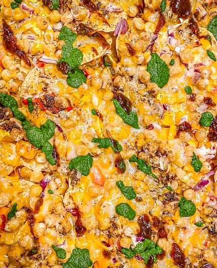 Chaat Style Indian Nachos