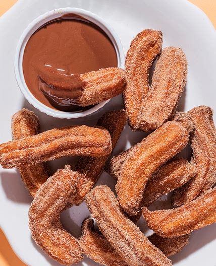 Churros with Chocolate Sauce - Bake Believe
