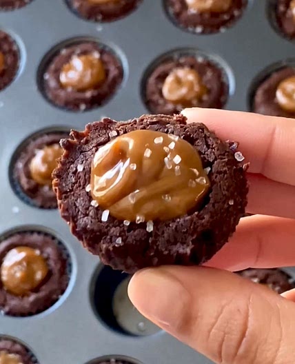 Salted Caramel Brownie Bites