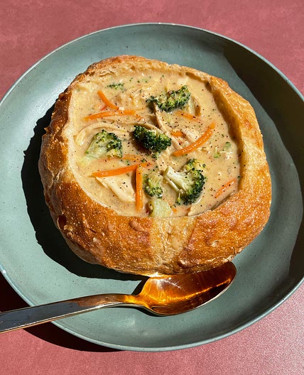 Broccoli Cheddar Chicken Soup