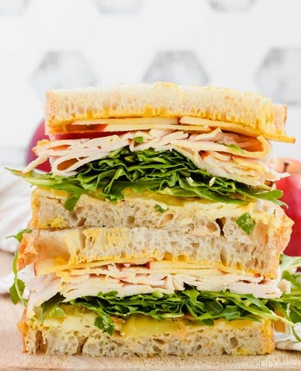 Turkey Apple Cheddar Sandwich