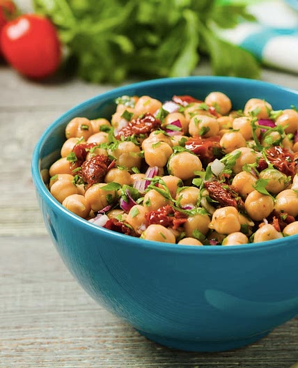 Chickpea and tahini salad