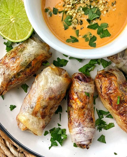 Air Fried Rice Paper Rolls