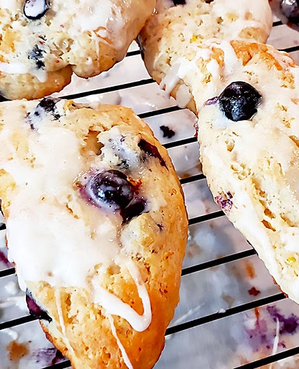 Luscious Maine Blueberry Scones