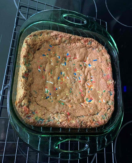 Sprinkle Almond Flour Blondies