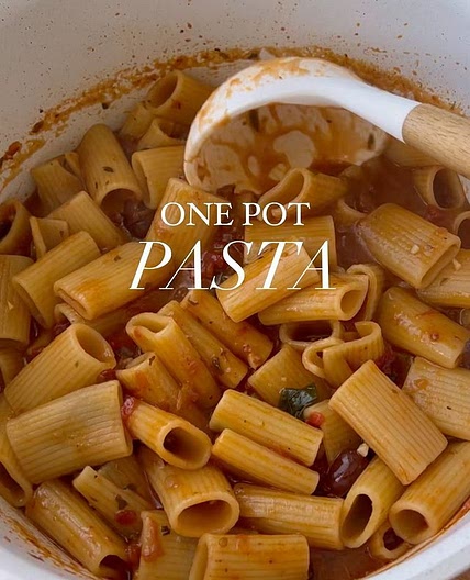 One Pot Vegan Pasta